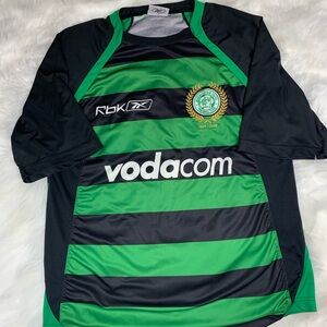 Reebok Vodacom~Mens~Bloemfontein Celtic Football Club Shirt 40th Striped~Size Lg